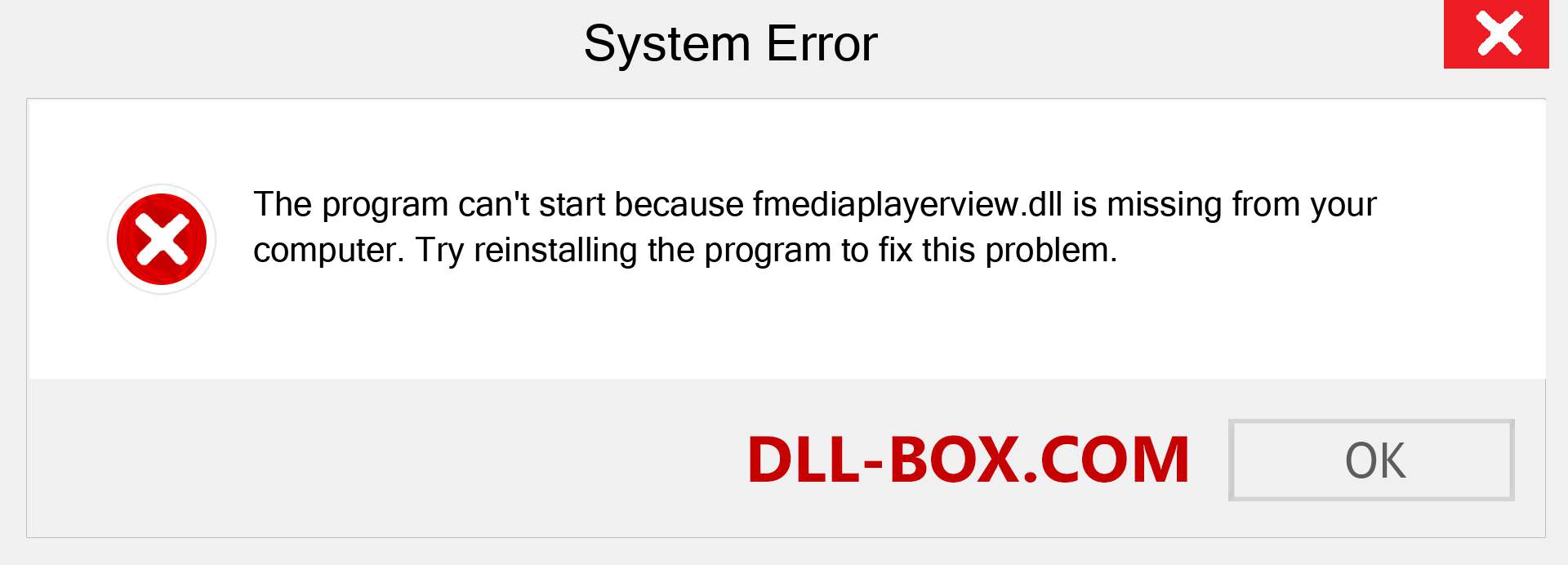  fmediaplayerview.dll file is missing?. Download for Windows 7, 8, 10 - Fix  fmediaplayerview dll Missing Error on Windows, photos, images